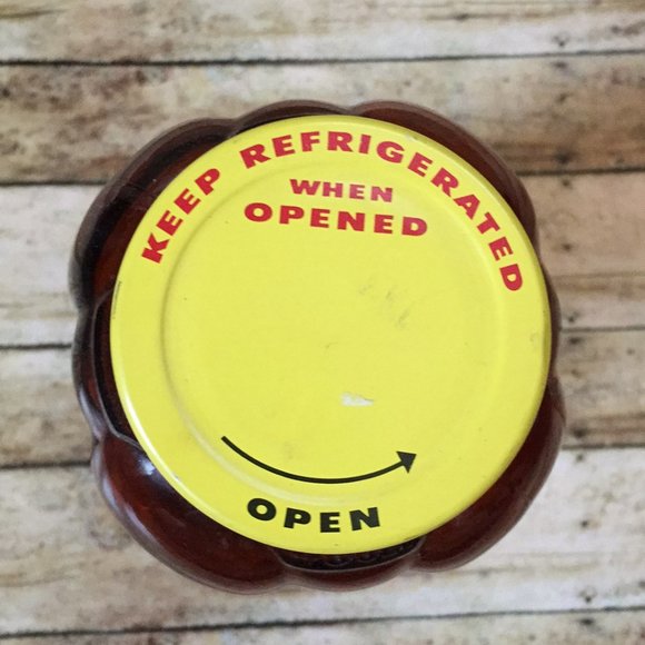 Vintage Amber Colored Water Juice Glass Bottle With Lid - Picture 3 of 4